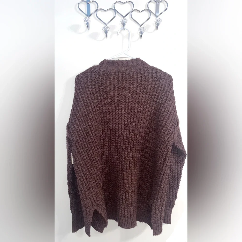 NWT Free People Whistle Thermal Henely Top Brownstone Combo 🐻 - Picture 4 of 6